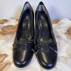 Etienne aigner black leather low